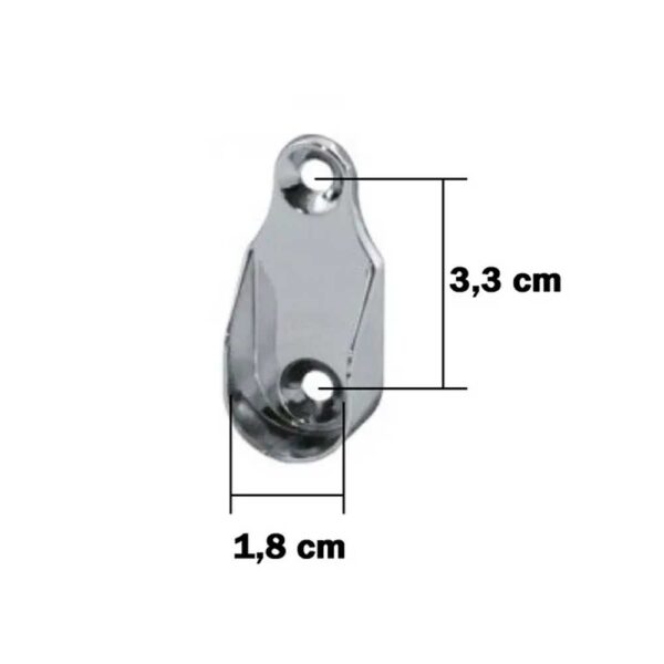 Kit Suporte Tubo Cabideiro Oval Oblongo - Image 2
