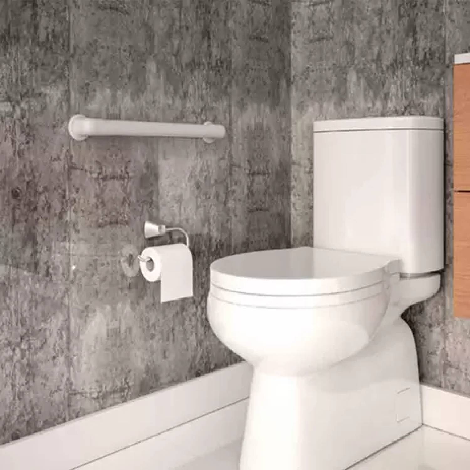 Barra Apoio25X450Mm Inox Branco - Ity - Imagem 2