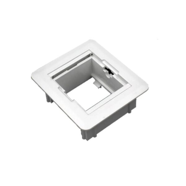 Caixa de embutir Universal Quadrada 2Bl+ S/Bl- Sem Fundo- Branco - Dutotec - Image 2