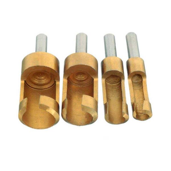 CORTADOR PLUG 04 PEÇAS MÉTRICO 6,8,13 E 16MM TITÂNIO - SILVERLINE