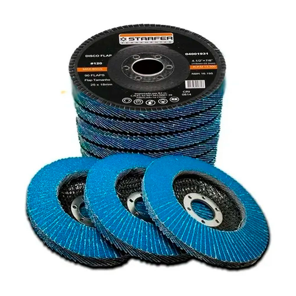 Disco Flap 4.1/2" Grão 60 - Starfer - Imagem 2