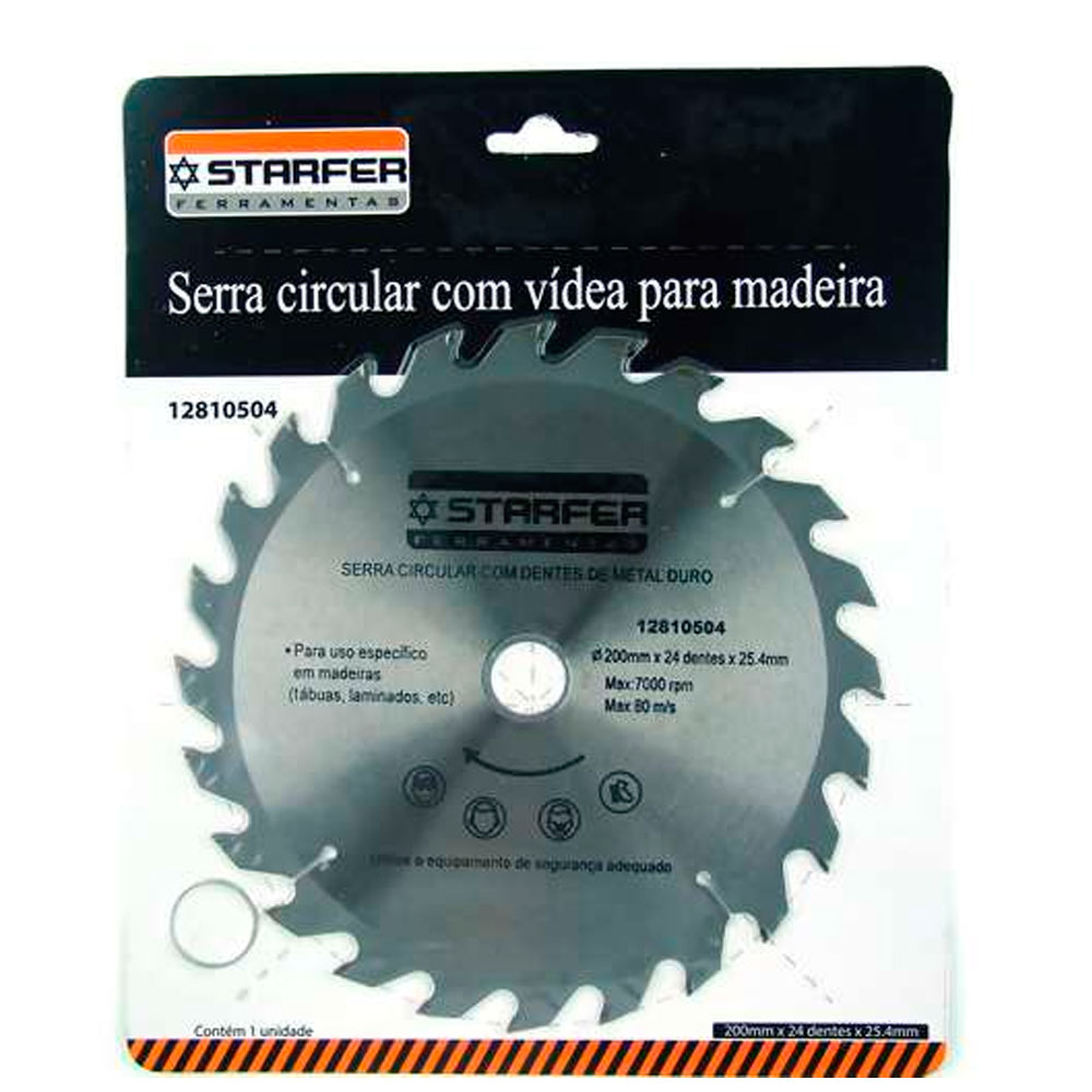 Serra Circular Widea 200Mm X 24 Dentes - Starfer