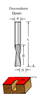 Fresa Widea Integral Dowcut Descendente  4Mm X 12Mm H4/55 (Scs2204H)  - Wpw - Image 2