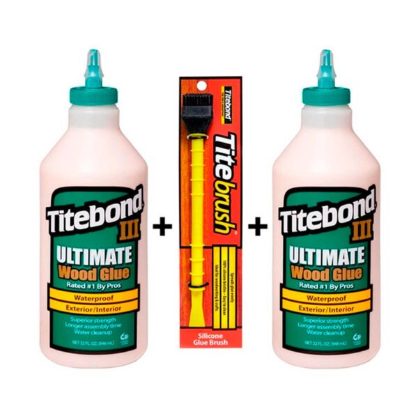 Kit 2 Colas Ultimate III 1,05Kg + Pincel Tite Brush - Titebond