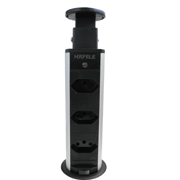 Torre Tomada Powerdock H3-P 110-250V 16A Preto - Hafele - Image 2