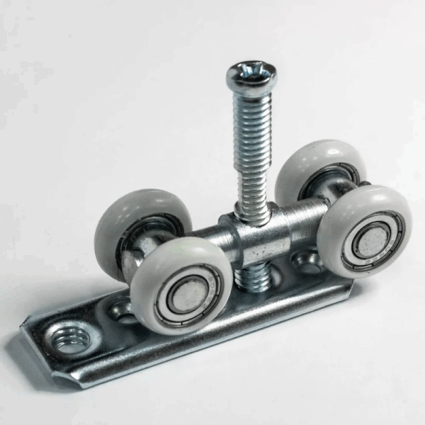 Roldana Convexa 4 Rodas base Reta 22mm - Perfil