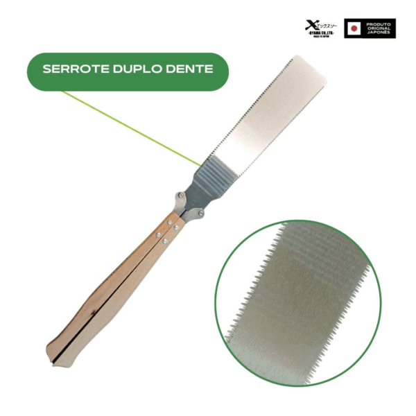 Serrote Japones Ryoba Dobravel 210mm ( Duplo) Oyama Xsaw - Imagem 2