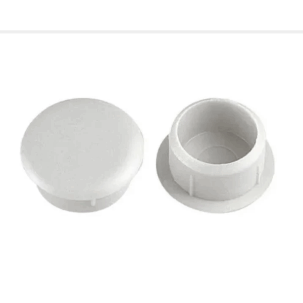 Tapa Furo 12mm Branco 100 Unidades